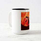 美しい花のコーヒー・マグ ツートーンマグカップ (正面左)