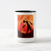 美しい花のコーヒー・マグ ツートーンマグカップ (中央)