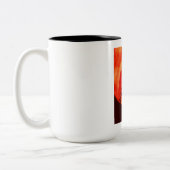 美しい花のコーヒー・マグ ツートーンマグカップ (左)
