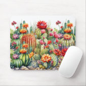 美しい花のサボテン マウスパッド (マウス)