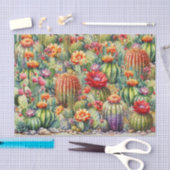 美しい花のサボテン 薄葉紙 (クラフト)