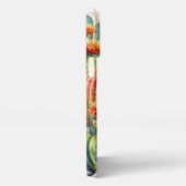 美しい花のサボテン iPhoneケース (右側面)