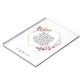 美しい花のサルム91ノート ノートブック (左側)