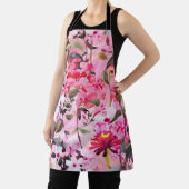 美しい花のシームレスパターン エプロン (インサイチュ)