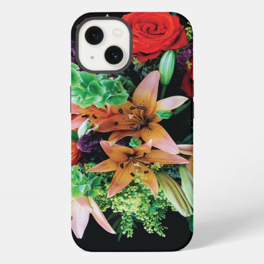 美しい花のスローピロー iPhoneケース (裏面)