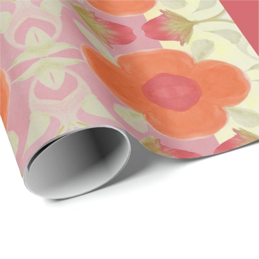 美しい花のデザイナー ラッピングペーパー (ロールコーナー)
