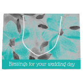 美しい花のデザイナー ラージペーパーバッグ (正面)