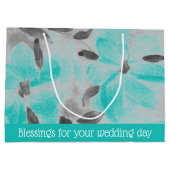 美しい花のデザイナー ラージペーパーバッグ (裏面)