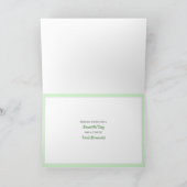 美しい花のハッピーバースデーカード カード (内部)