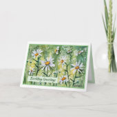 美しい花のハッピーバースデーカード カード (正面)