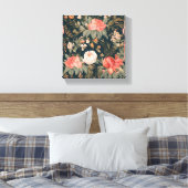 美しい花のバラの花の絵 キャンバスプリント (インサイチュ (寝室))