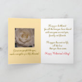 美しい花のバレンタインカード カード (内部)