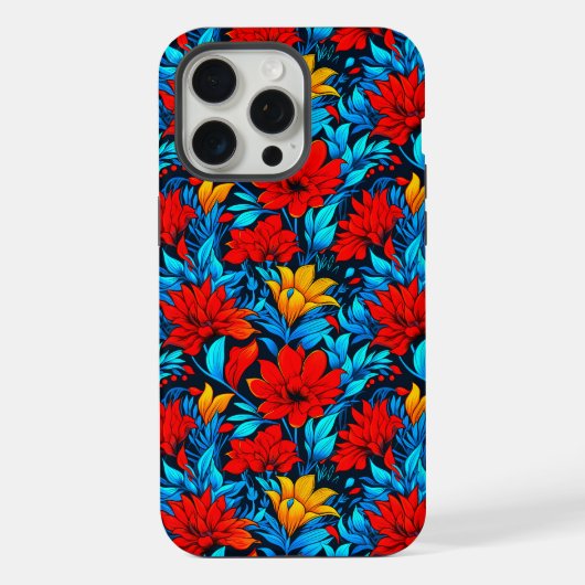 美しい花のパターンデザイン-30752 iPhoneケース (裏面)