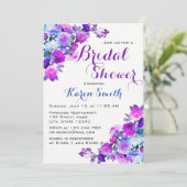 美しい花のブライダルシャワー招待状 招待状 (スタンド正面)