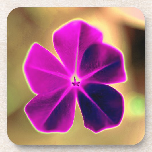 美しい花のプリント懸命プラスチックのコースター コースター (正面)