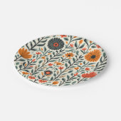 美しい花のプレート ペーパープレート (アングル)