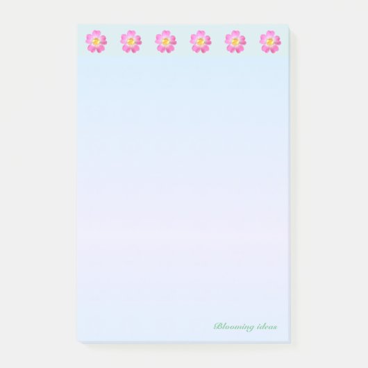 美しい花のヘッダー ポストイット (正面)