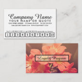 美しい花のロイヤリティプログラム ロイヤリティカード (正面/裏面)