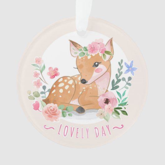 美しい花の中で美しい日を屋外に飾る オーナメント (正面)