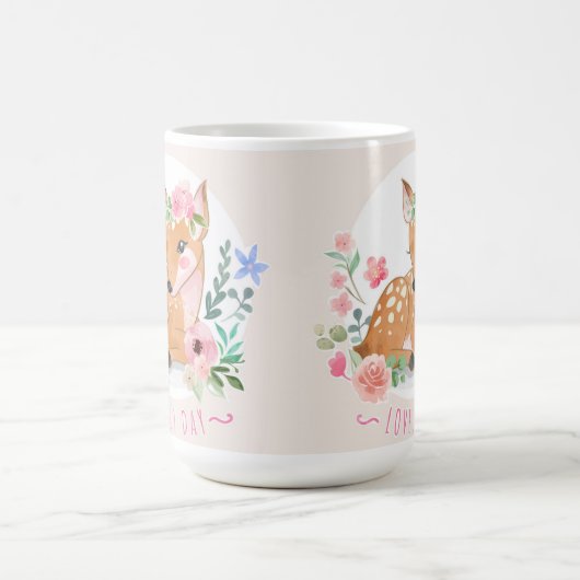 美しい花の中で美しい日を屋外に飾る コーヒーマグカップ (中央)