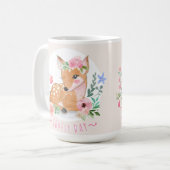 美しい花の中で美しい日を屋外に飾る コーヒーマグカップ (正面左)