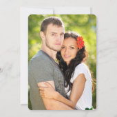 美しい花の写真 保存日カード セーブザデート (裏面)