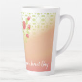 美しい花の咲いた カフェラテマグ (右)