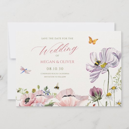 美しい花の咲く蜂たち セーブザデート (正面)