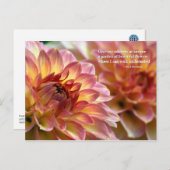 美しい花の庭:引用文by Whitman ポストカード (正面/裏面)