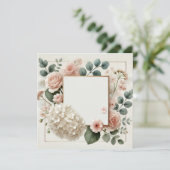 美しい花の招待状のお知らせ 招待状 (スタンド正面)