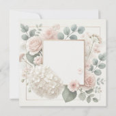 美しい花の招待状のお知らせ 招待状 (裏面)