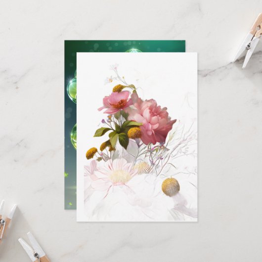 美しい花の招待状 招待状 (正面/裏面インサイチュ)