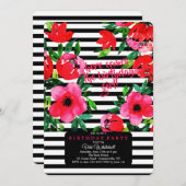 美しい花の招待状 招待状 (正面/裏面)