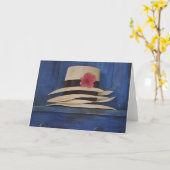 美しい花の挨拶状 カード (黄色い花)