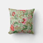 美しい花の柄の印刷されたスローピロー クッション (正面)
