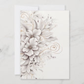 美しい花の植物学のウェディング招待状 招待状 (正面)