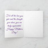 美しい花の母の日のカード 愛を込めて カード (内部)