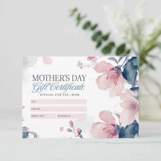 美しい花の母の日ギフト券 (スタンド正面)