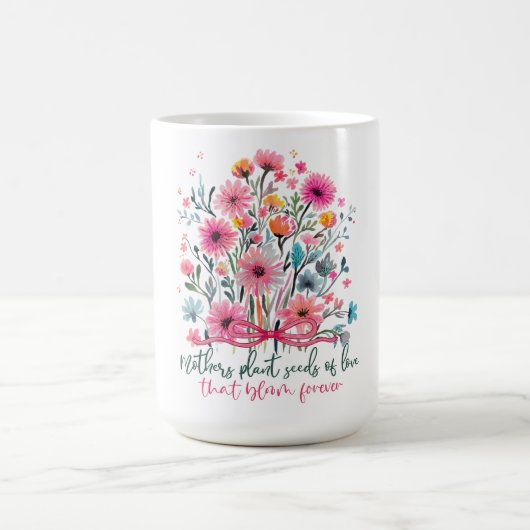 美しい花の母の日 コーヒーマグカップ (中央)