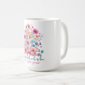 美しい花の母の日 コーヒーマグカップ (正面右)