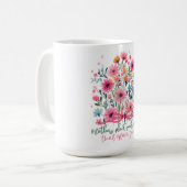 美しい花の母の日 コーヒーマグカップ (正面左)