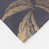 美しい花の牡丹、バラ、蝶。  フリースブランケット (角)