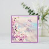 美しい花の第18誕生日 招待状 (スタンド正面)