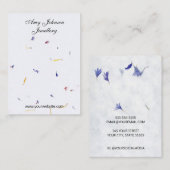 美しい花の紙イヤリングディスプレイカード 名刺 (正面/裏面)