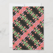 美しい花の結婚式招待状 招待状 (裏面)