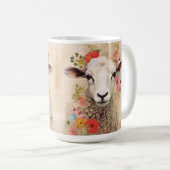 美しい花の羊 コーヒーマグカップ (正面右)