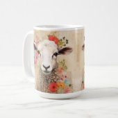 美しい花の羊 コーヒーマグカップ (正面左)
