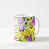 美しい花の背景、美しい、 コーヒーマグカップ (正面右)