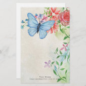 美しい花の自然 便箋 (正面/裏面)