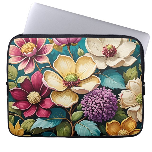美しい花の芸術 iPhoneケース ラップトップスリーブ (正面)